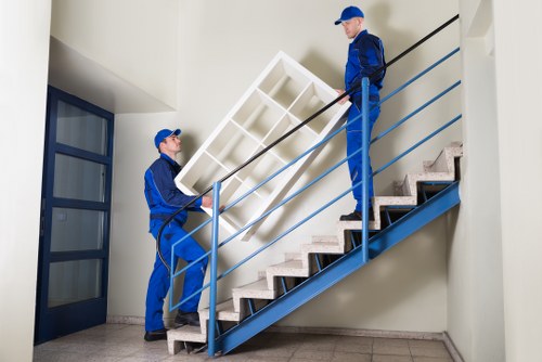 Loading bulky furniture from a Bayswater property