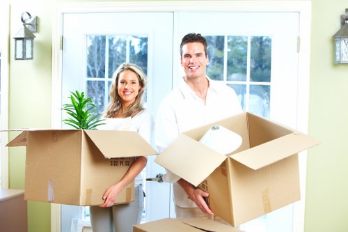 Man with van service delivering a safe and careful move